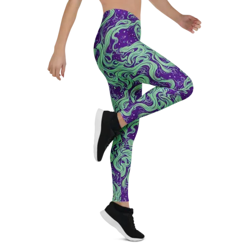 Amethyst Drift on a Leggings