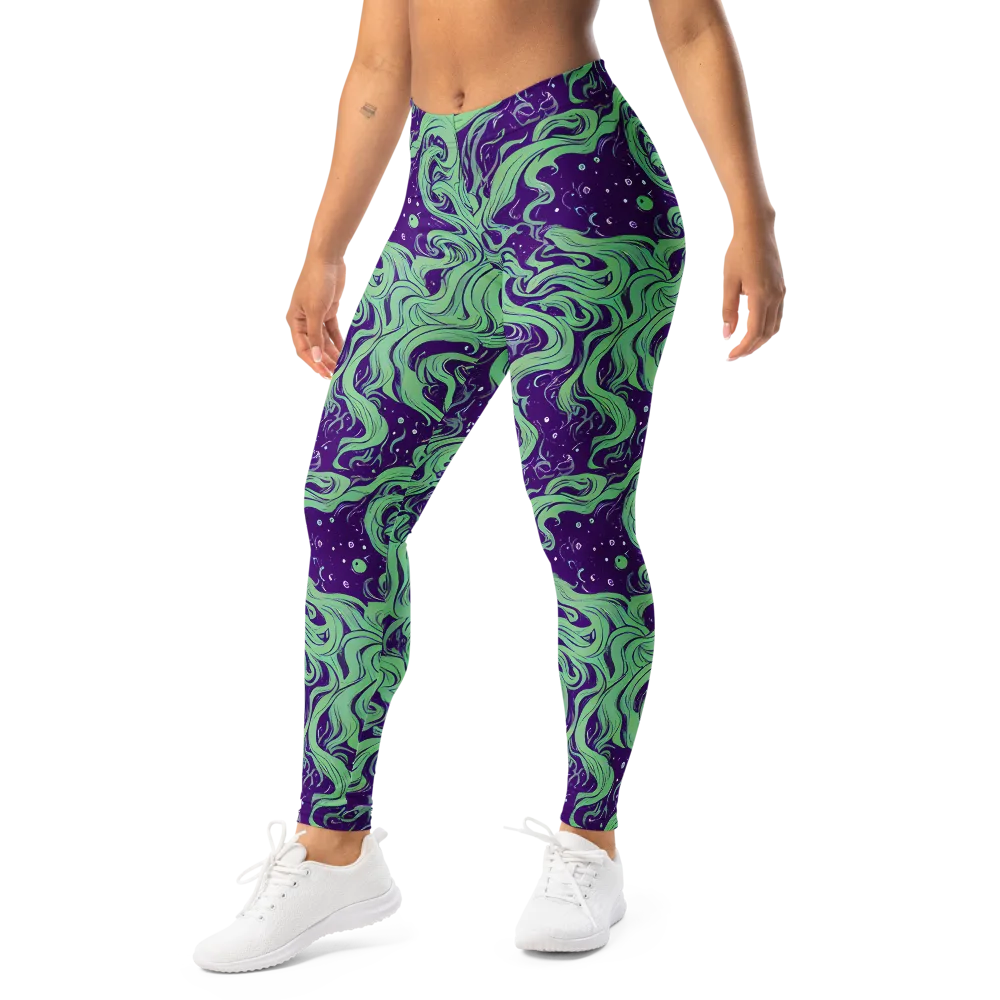 Amethyst Drift on Leggings — Left Front