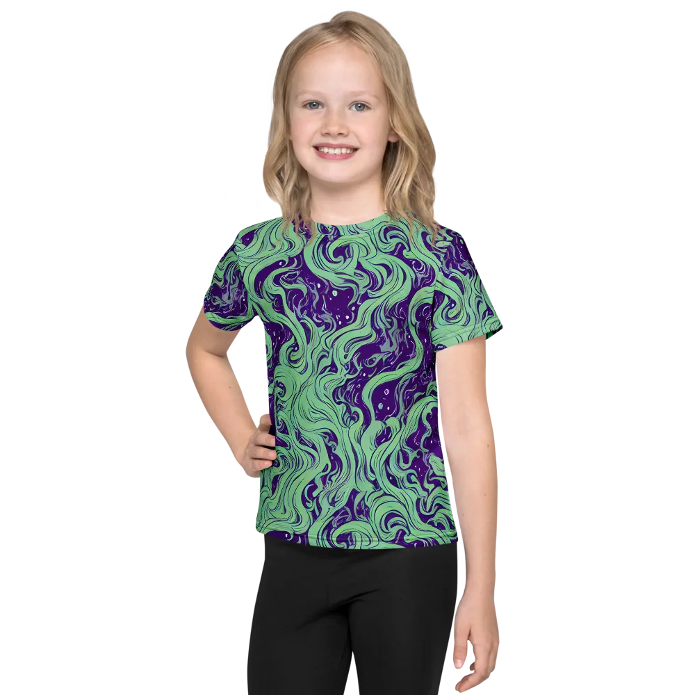 Amethyst Drift on Kids Crew Neck T-Shirt — Front