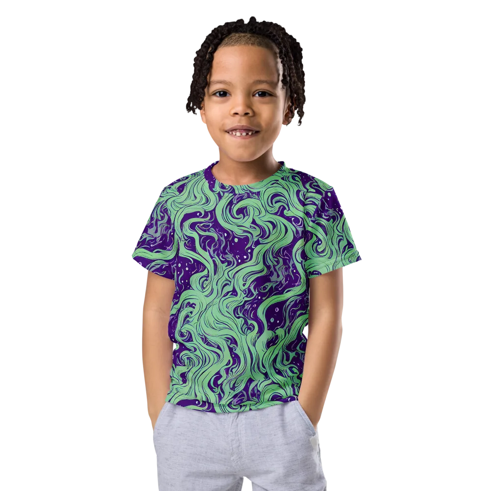 Amethyst Drift on Kids Crew Neck T-Shirt — Front