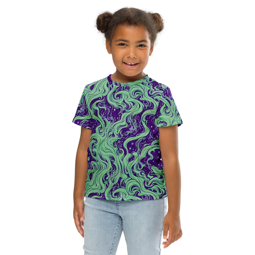 Amethyst Drift on Kids Crew Neck T-Shirt — Front