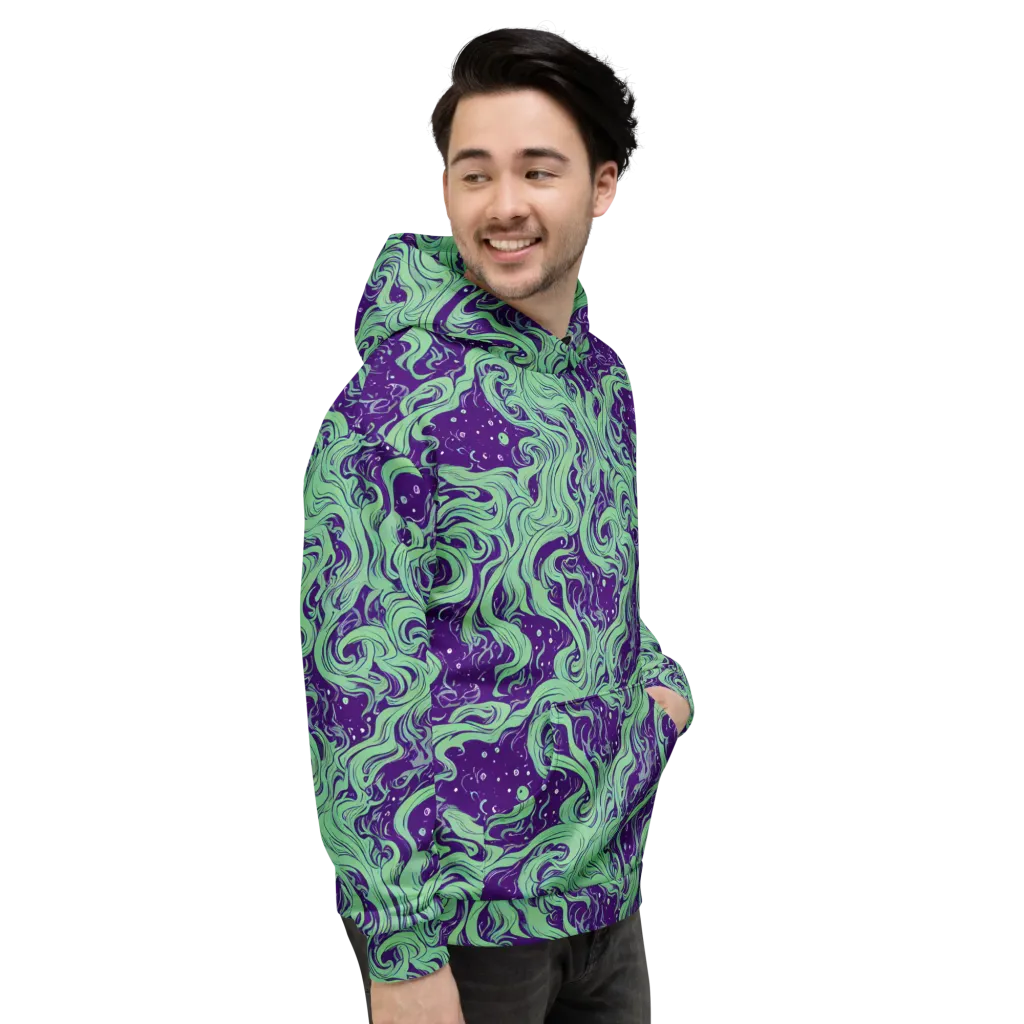 Amethyst Drift on Hoodie — Right