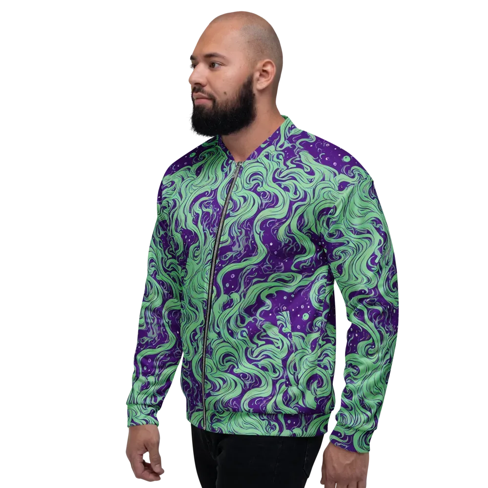 Amethyst Drift on Bomber Jacket — Left