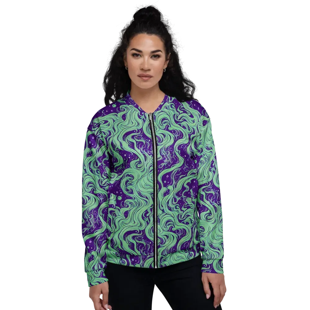 Amethyst Drift on Bomber Jacket — Front