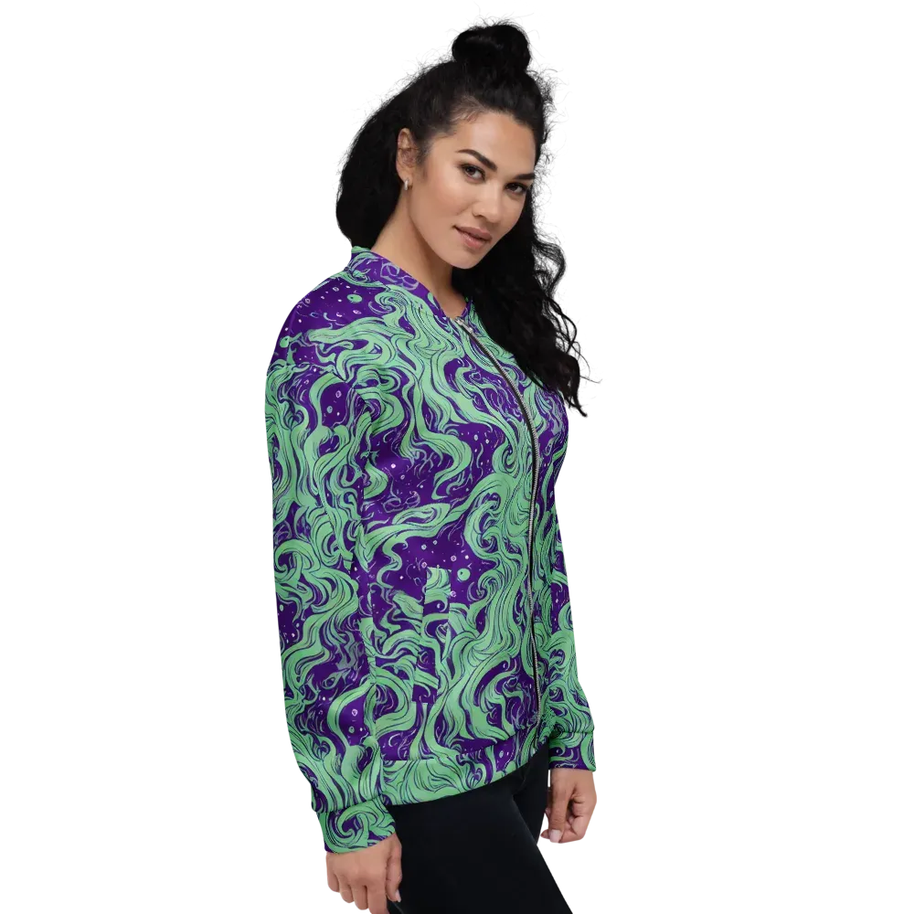Amethyst Drift on Bomber Jacket — Right