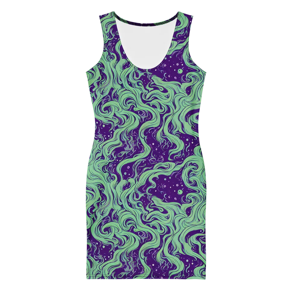 Amethyst Drift on Bodycon Dress — Front