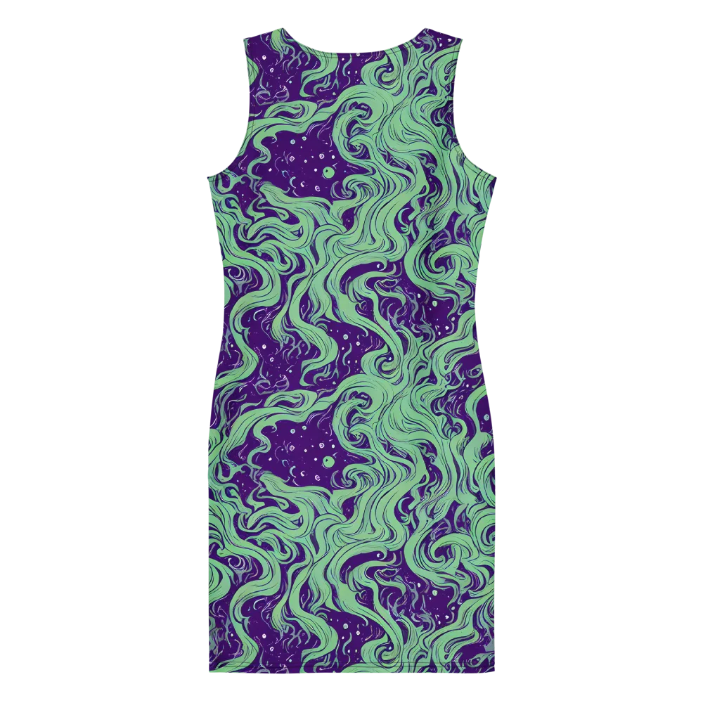 Amethyst Drift on Bodycon Dress — Back
