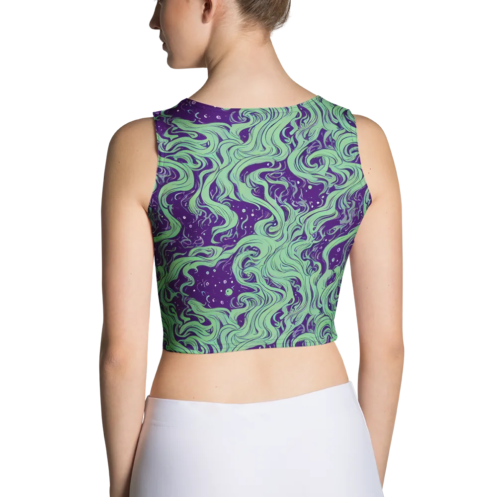 Amethyst Drift on Crop Top — Back