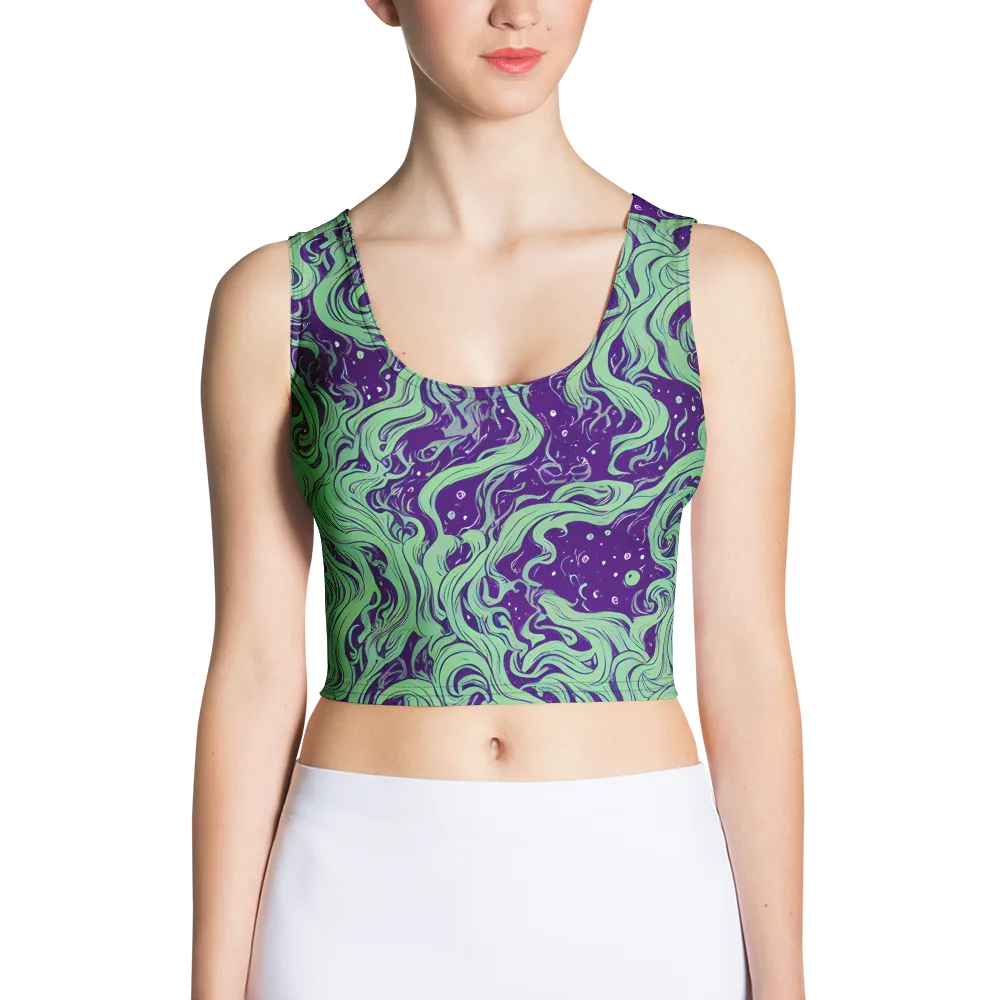 Amethyst Drift on Crop Top — Front