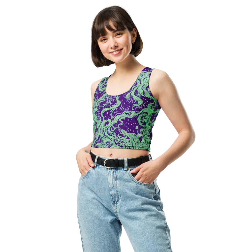 Amethyst Drift on Crop Top — Front