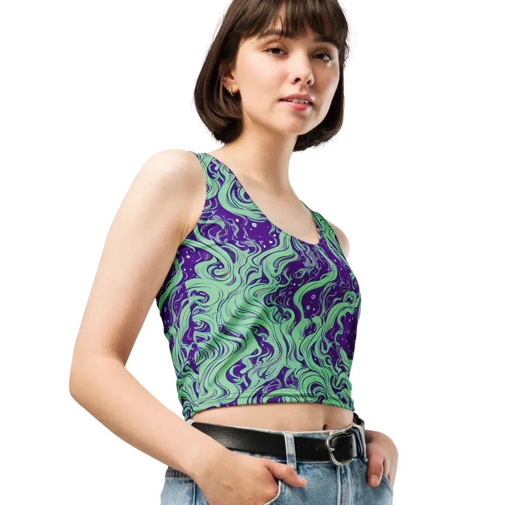 Amethyst Drift on Crop Top — Right Front