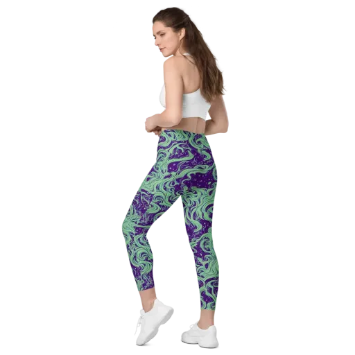 Amethyst Drift on a Leggings with Pockets