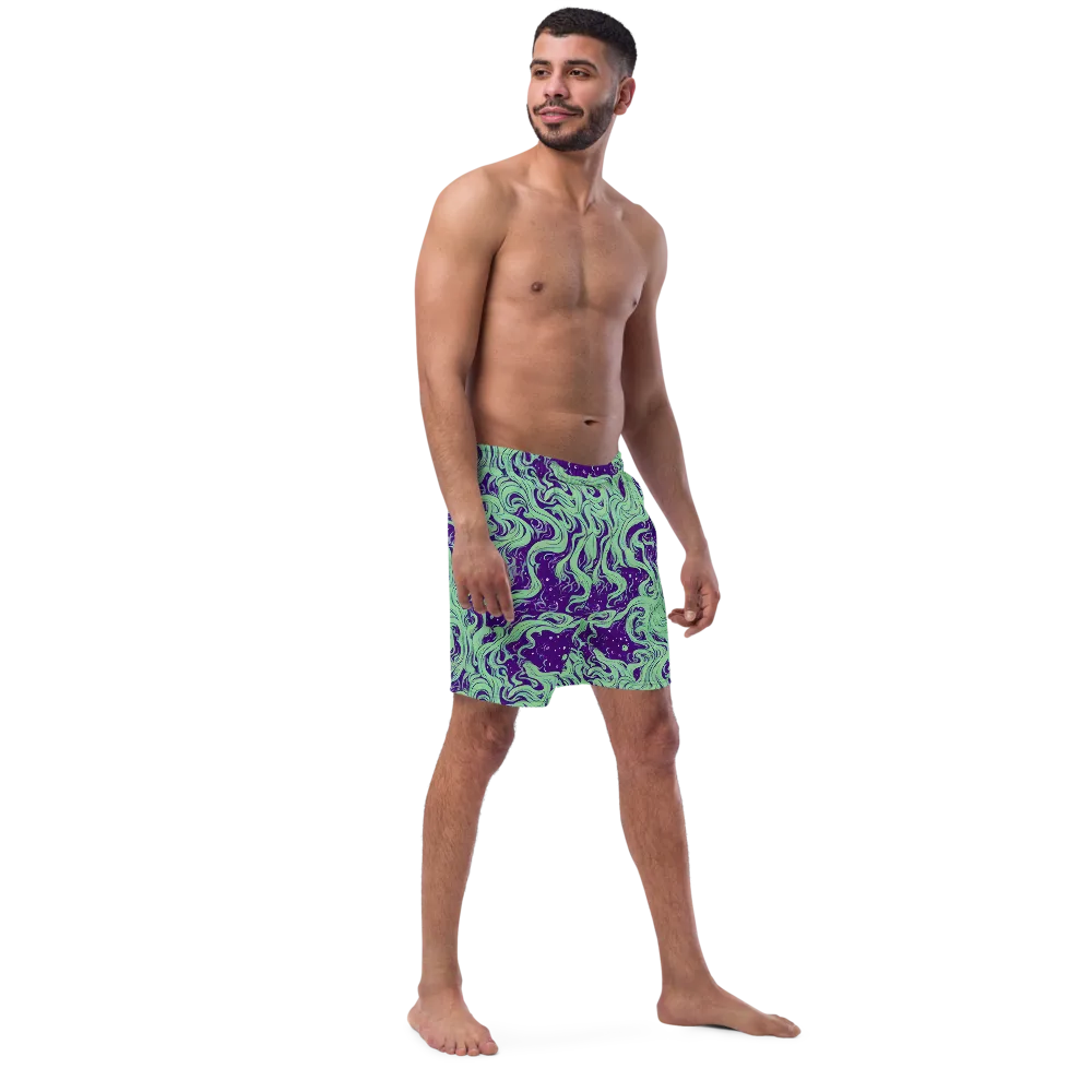 Amethyst Drift on Swim Trunks — Right Front