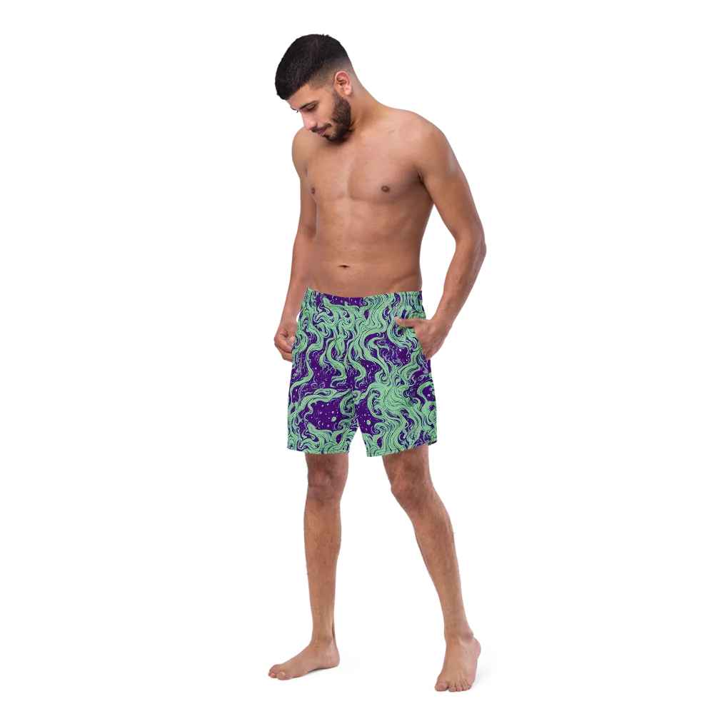 Amethyst Drift on Swim Trunks — Left Front