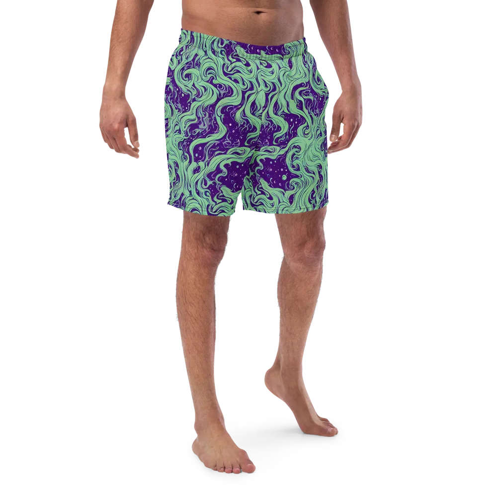Amethyst Drift on Swim Trunks — Front