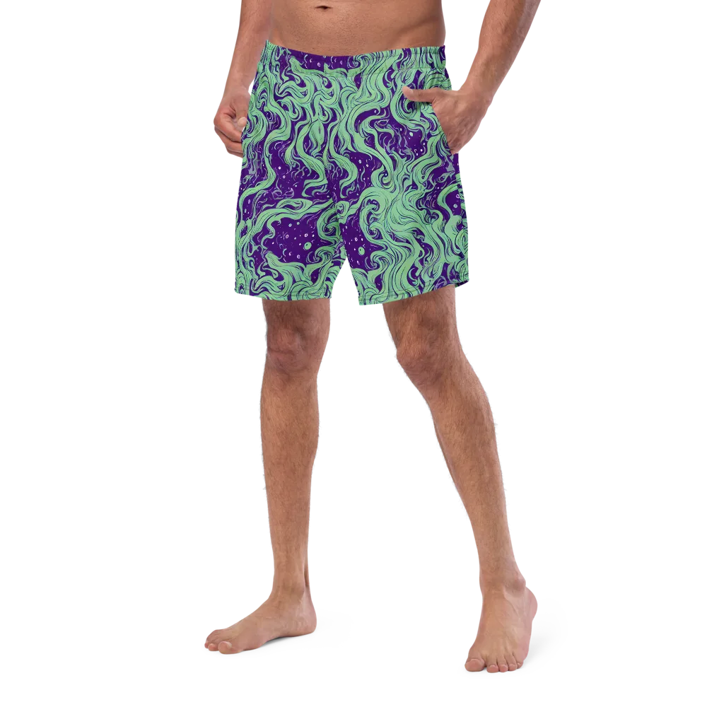 Amethyst Drift on Swim Trunks — Left Front