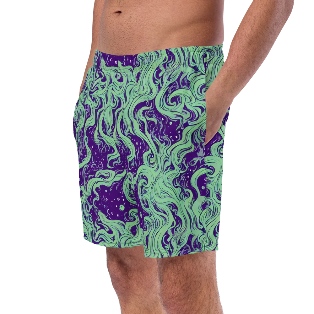 Amethyst Drift on Swim Trunks — Left Front