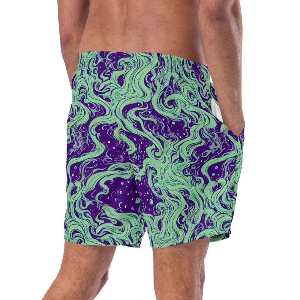 Amethyst Drift on Swim Trunks — Right Back