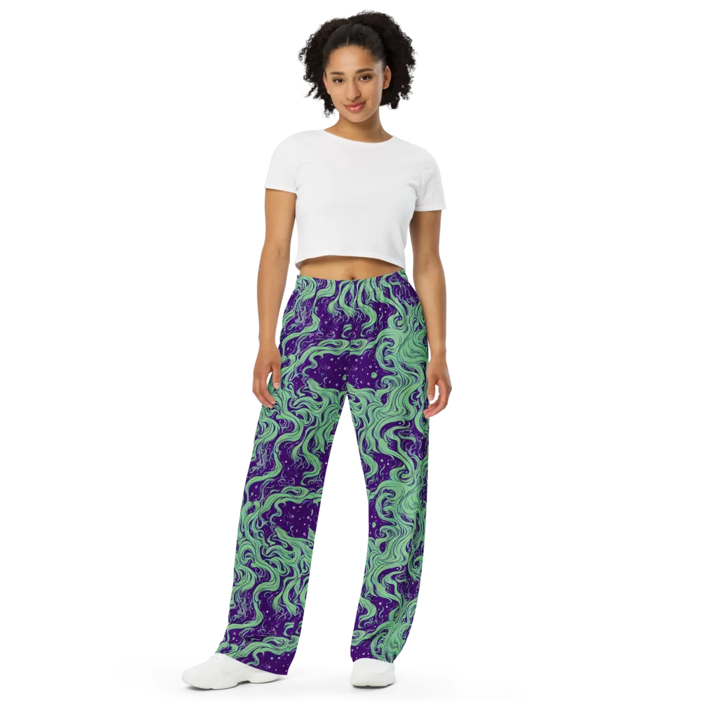 Amethyst Drift on Wide-Leg Pants — Front