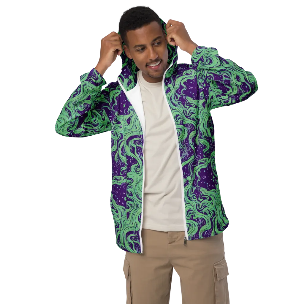 Amethyst Drift on Men's Windbreaker — Front
