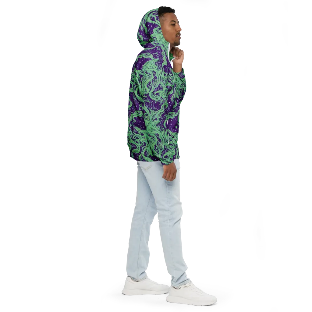 Amethyst Drift on Men's Windbreaker — Right