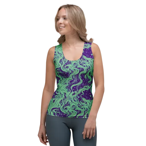 Amethyst Drift on a Women's Tank Top