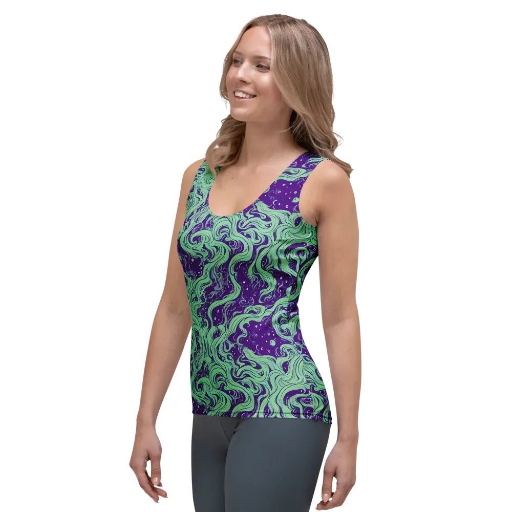 Amethyst Drift on Women's Tank Top — Left Front