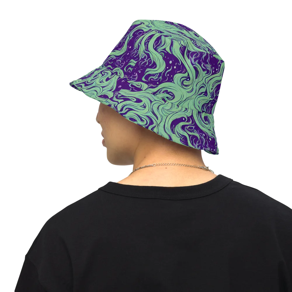 Amethyst Drift on Reversible Bucket Hat — Back Inside