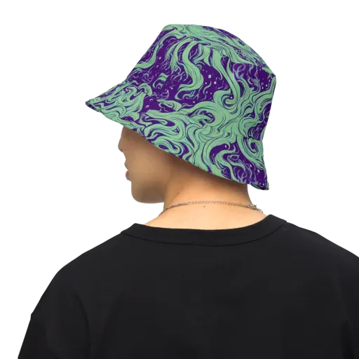 Amethyst Drift on a Reversible Bucket Hat