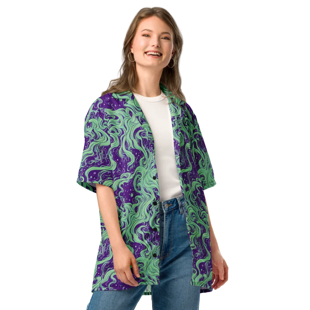 Amethyst Drift on Button Shirt — Front