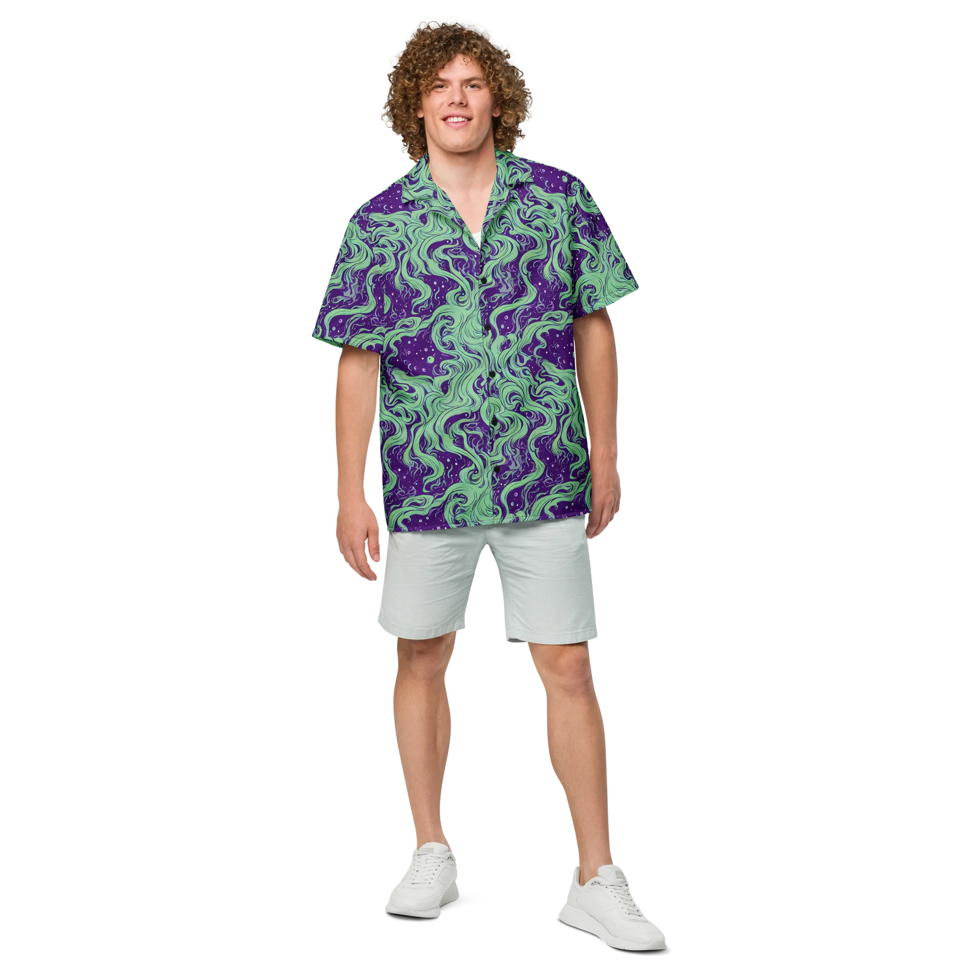 Amethyst Drift on Button Shirt — Front