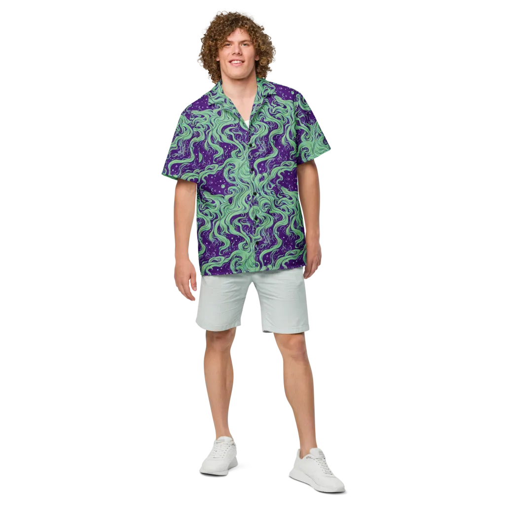 Amethyst Drift on Button Shirt — Front