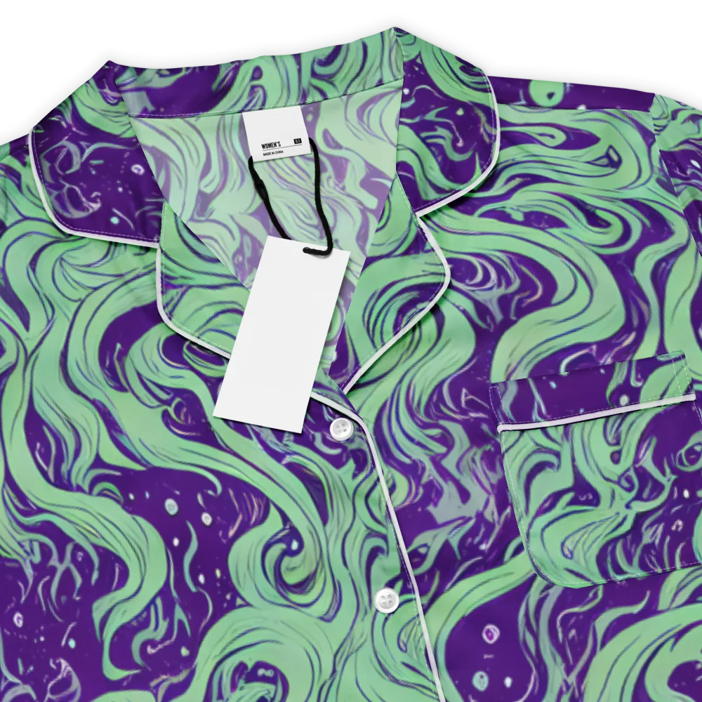 Amethyst Drift on Women's Short Sleeve Pajama Top — Product details