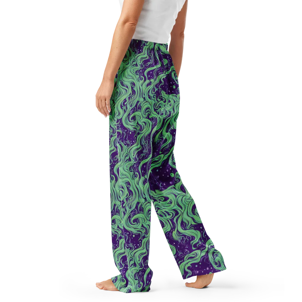 Amethyst Drift on Women's Pajama Pants — Left