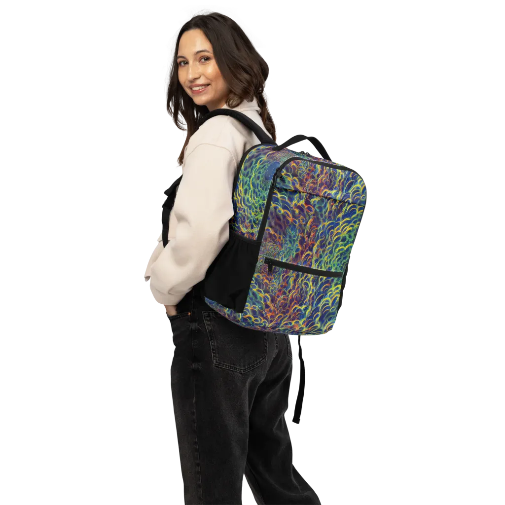 Viridian Flame on Utility Backpack — Back
