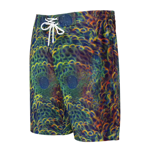 Viridian Flame on a Men's Board Shorts