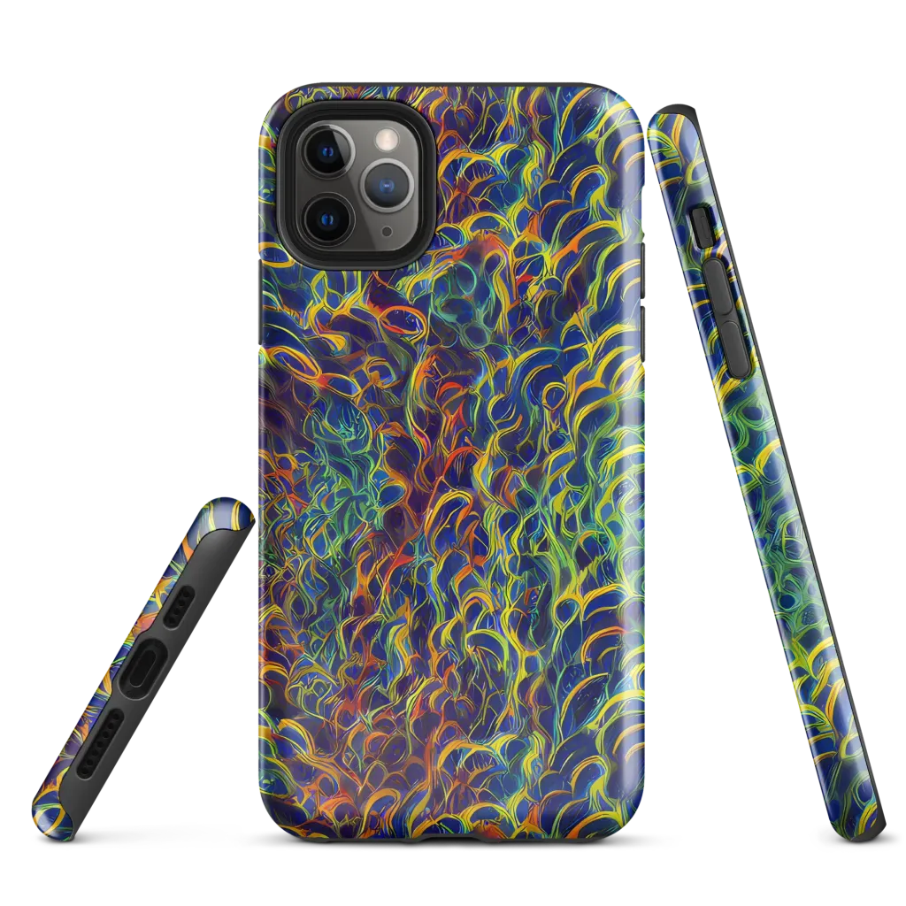 Viridian Flame on Tough Case for iPhone® — Front