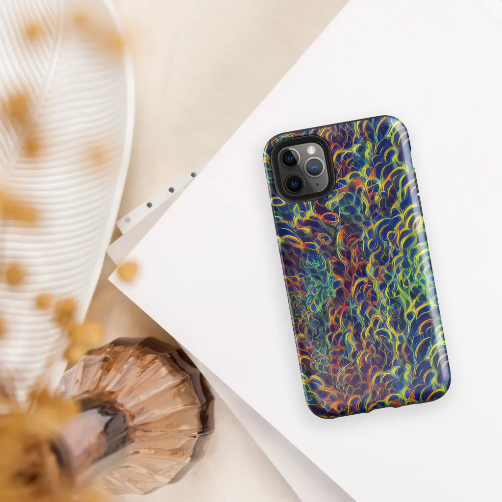 Viridian Flame on Tough Case for iPhone® — Front