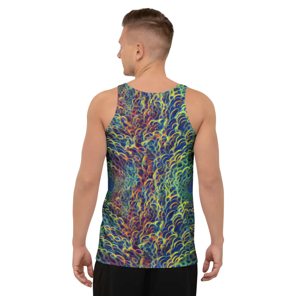 Viridian Flame on Men's Tank Top — Back