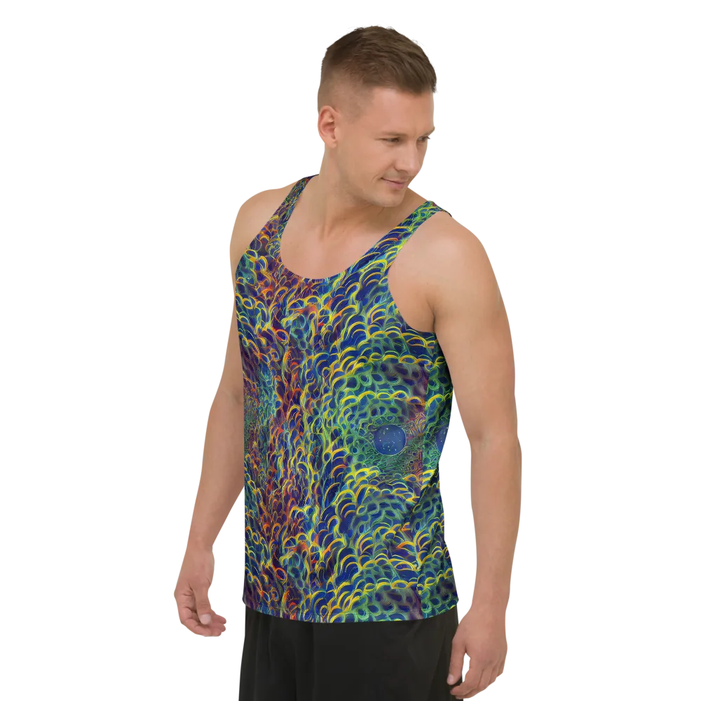 Viridian Flame on Men's Tank Top — Left Front