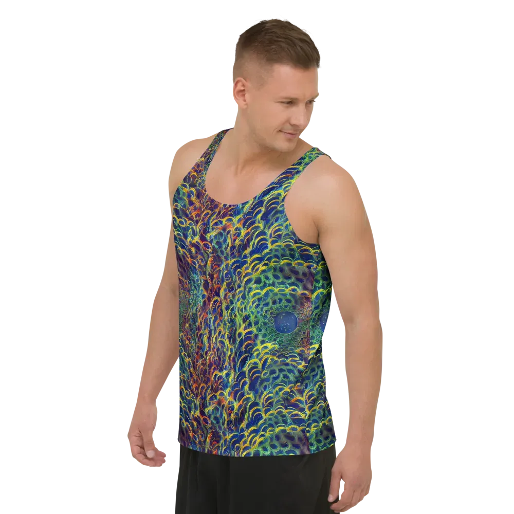 Viridian Flame on Men's Tank Top — Left Front