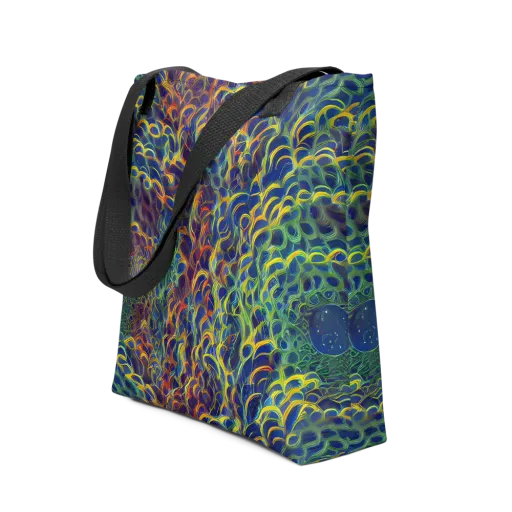 Viridian Flame on a Tote Bag