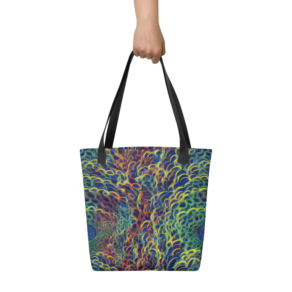 Viridian Flame on Tote Bag — Front