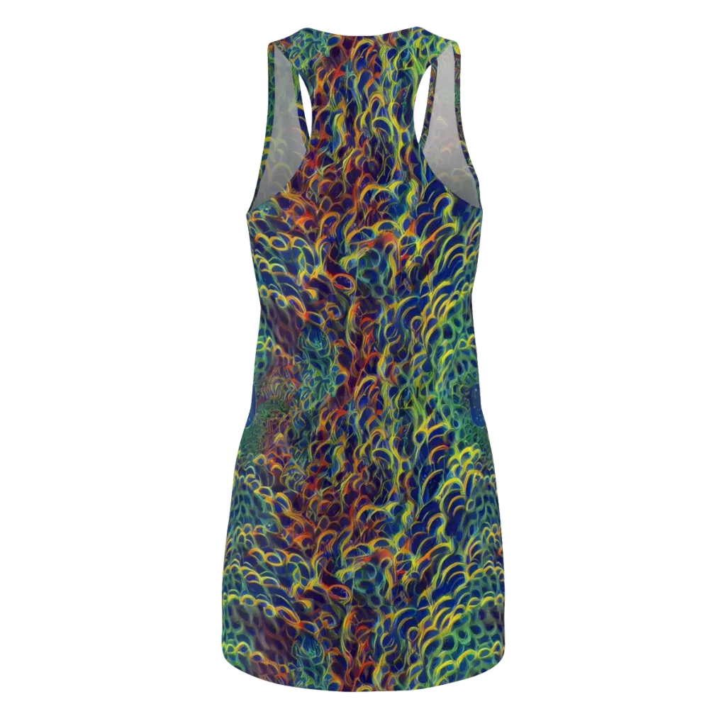 Viridian Flame on Racerback Dress — Back