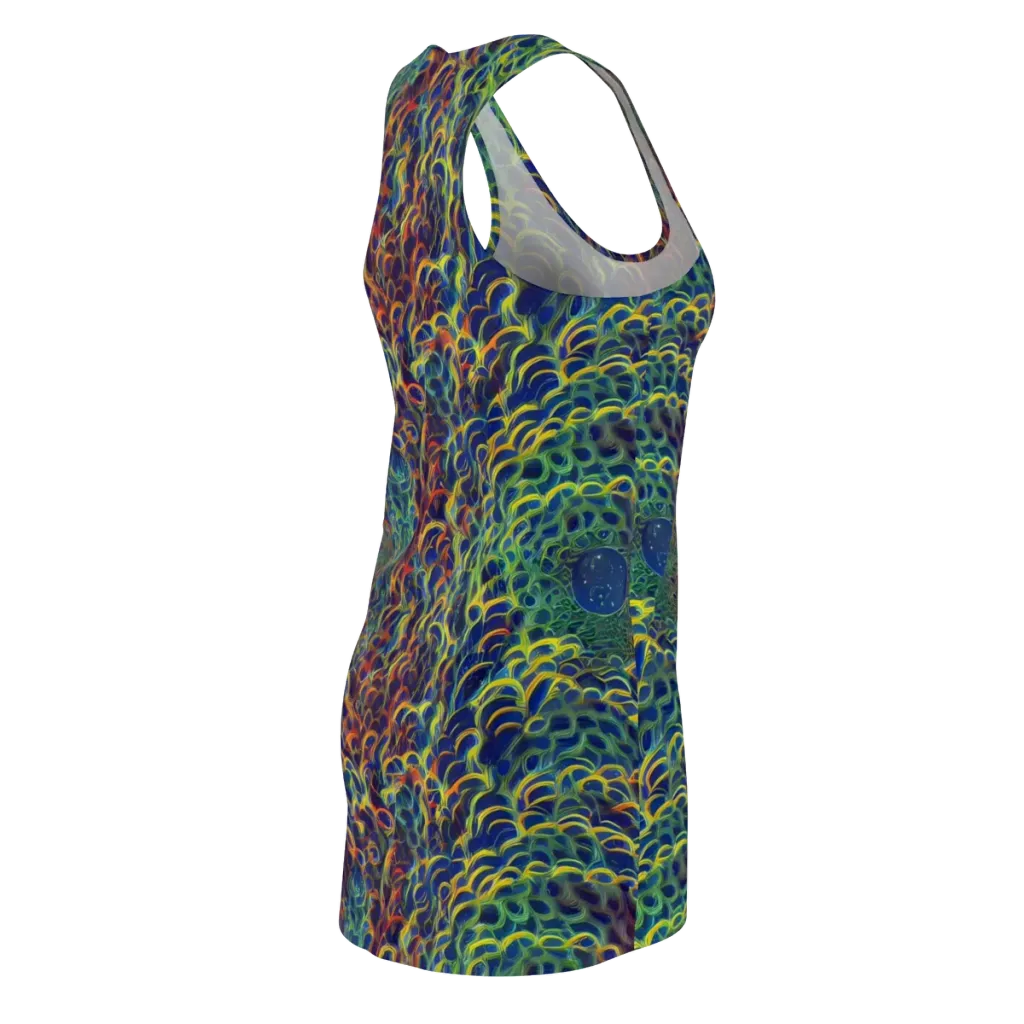 Viridian Flame on Racerback Dress — Back Side