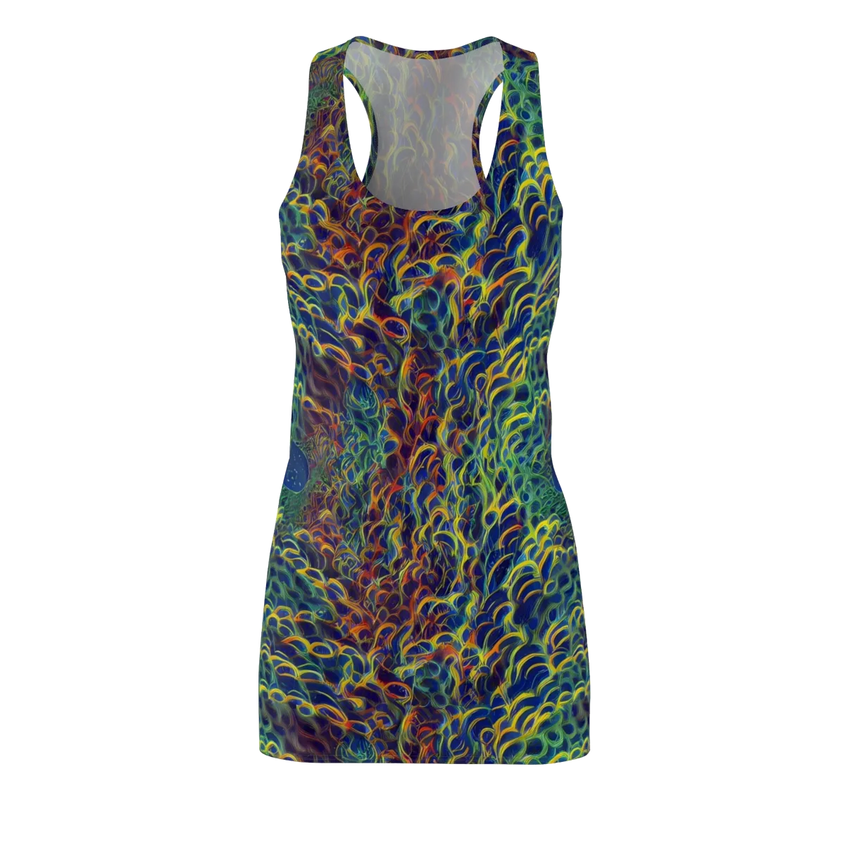 Viridian Flame on Racerback Dress — Front