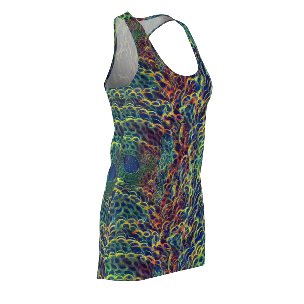 Viridian Flame on Racerback Dress — Front Side
