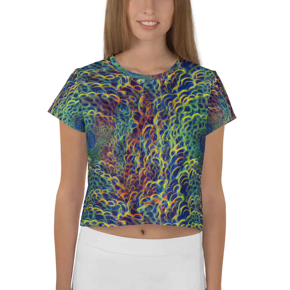 Viridian Flame on Crop Tee — Front