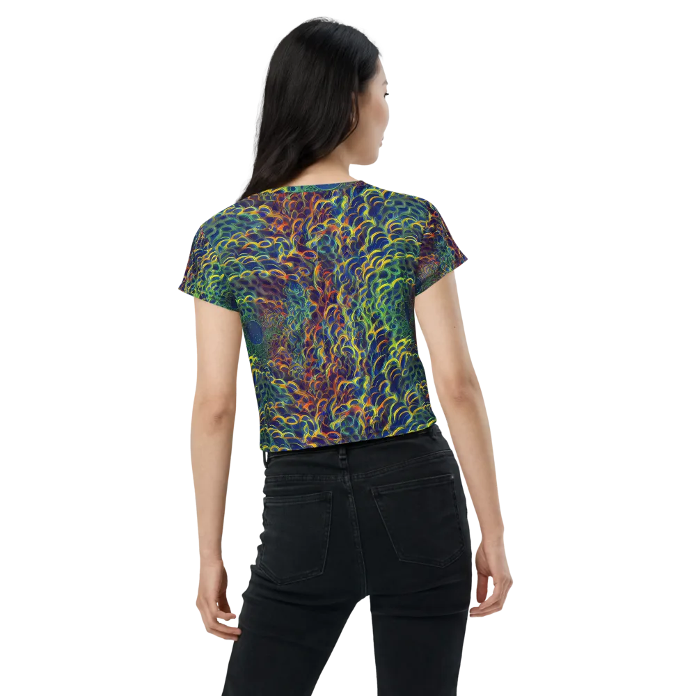 Viridian Flame on Crop Tee — Back