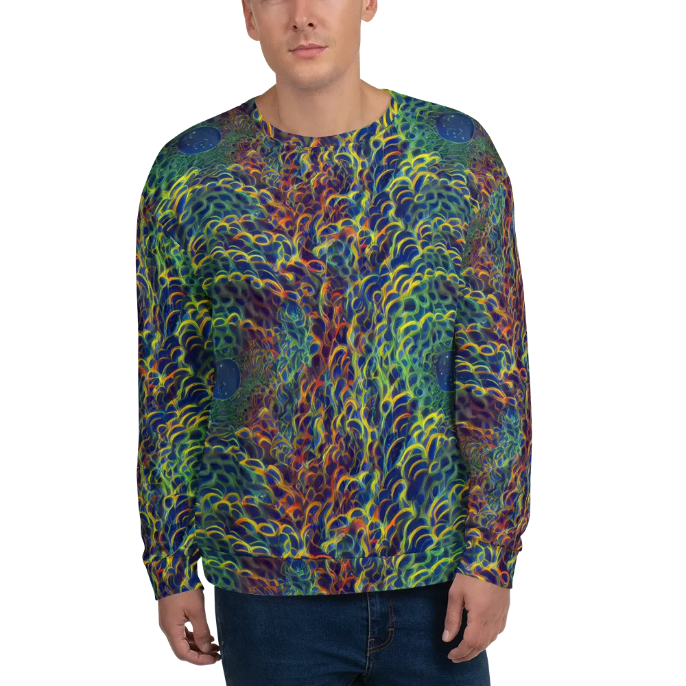 Viridian Flame on Sweatshirt — Front